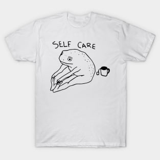 Self Care Frog Funny Frog Lover T-Shirt